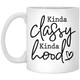 Kinda Classy Kinda Hood XP8434 11 oz. White Mug Kinda Classy Kinda Hood XP8434 11 oz. White Mug